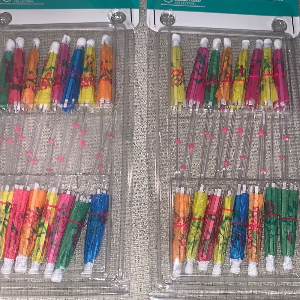 Colorful Cocktail Umbrellas - Assorted Colors (2)